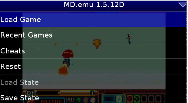 MD.emu меню
