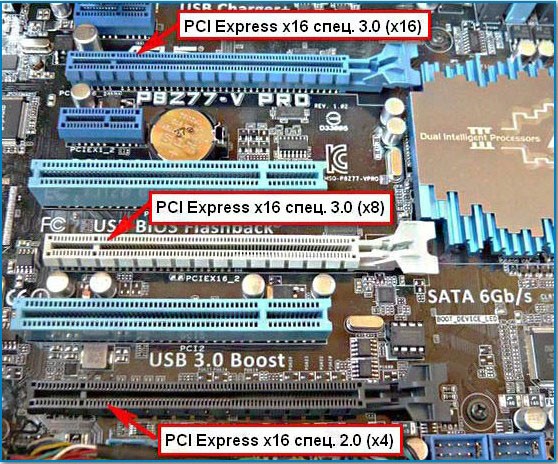 PCI Express разъем для видеокарты